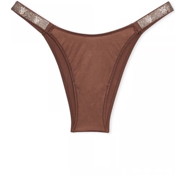 VS Shine Strap Brazilian Panty & Sequin Shawl, Scarf, or Sarong - Picture 4 of 12